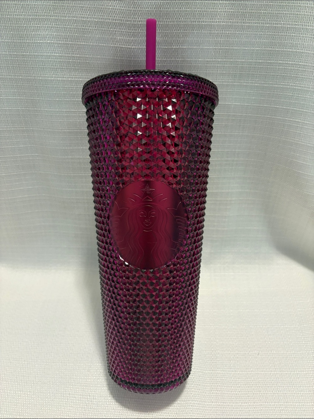 Starbucks Studded Tumbler in Plum Purple with Straw